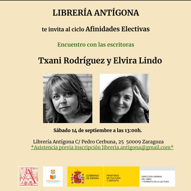 Encuentro con las escritoras Txani Rodríguez y Elvira Lindo